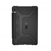 Urban Armor Gear Metropolis Case - удароустойчив хибриден кейс от най-висок клас за Samsung Galaxy Tab S7 Plus (черен)