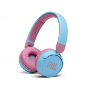 JBL JR310 BT Kids Wireless On-Ear Headphones - безжични слушалки подходящи за деца (светлосин-розов)