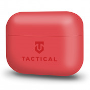 Tactical TPU Velvet Smoothie Case - термополиуретанов (TPU) удароустойчив калъф за Apple AirPods Pro (червен) 