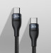 Baseus Flash Series 2in1 100W Fast Charging USB-C Cable (CA1T2-C01) - здрав USB-C кабел с бързо зареждане за две устройства с USB-C порт (150 см) (черен) 5