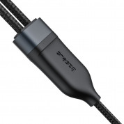 Baseus Flash Series 2in1 100W Fast Charging USB-C Cable (CA1T2-C01) - здрав USB-C кабел с бързо зареждане за две устройства с USB-C порт (150 см) (черен) 5