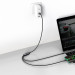 Baseus Flash Series 2in1 100W Fast Charging USB-C Cable (CA1T2-C01) - здрав USB-C кабел с бързо зареждане за две устройства с USB-C порт (150 см) (черен) 8