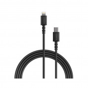 Anker PowerLine Select USB-C to Ligthning Cable - сертифициран (MFI) USB-C към Lightning кабел за Apple устройства с Lightning порт (180 см) (черен)