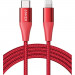 Anker PowerLine+ II USB-C to Lightning Cable - сертифициран (MFi) USB-C към Lightning кабел за Apple устройства с Lightning порт (180 см) (червен) 1