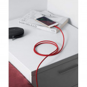 Anker PowerLine+ II USB-C to Lightning Cable - сертифициран (MFi) USB-C към Lightning кабел за Apple устройства с Lightning порт (180 см) (червен) 5