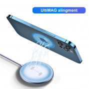 4smarts Wireless Charger UltiMAG 15W with USB-C Cable 1.2m - поставка (пад) за безжично зареждане за iPhone с MagSafe и Qi съвместими устройства (бял) 2