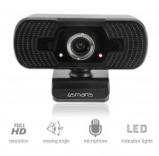 4smarts Webcam C1 Full HD with Microphone - уеб видеокамера 1080p Full HD с микрофон (черен)