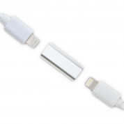 4smarts Charging Adapter Lightning to Lightning for Apple Pencil - Lightning адаптер (женски към женски Lightning) за зареждане на Apple Pencil (1st Gen) (сребрист) 2