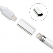 4smarts Charging Adapter Lightning to Lightning for Apple Pencil (1st Gen) (silver) 1