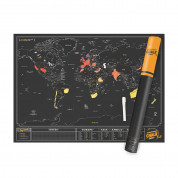 Luckies Scratch Off World Map Chalk Edition - скреч карта на света с тебеширен маркер
