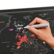 Luckies Scratch Off World Map Chalk Edition - скреч карта на света с тебеширен маркер 2