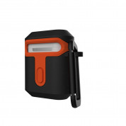 Urban Armor Gear Standard Issue Hard Case 001 for Apple Airpods (black-orange) 5