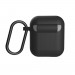 Urban Armor Gear Soft Touch U Silicone Case - удароустойчив силиконов калъф с карабинер за Apple Airpods и Apple Airpods 2 (черен) 4