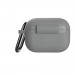 Urban Armor Gear Soft Touch U Silicone Case - удароустойчив силиконов калъф с карабинер за Apple Airpods Pro (сив) 7