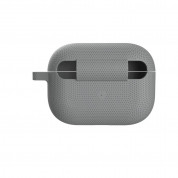 Urban Armor Gear Soft Touch U Silicone Case - удароустойчив силиконов калъф с карабинер за Apple Airpods Pro (сив) 7