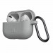 Urban Armor Gear Soft Touch U Silicone Case - удароустойчив силиконов калъф с карабинер за Apple Airpods Pro (сив) 4