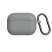 Urban Armor Gear Soft Touch U Silicone Case - удароустойчив силиконов калъф с карабинер за Apple Airpods Pro (сив) 2