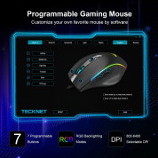 TeckNet EGM01826BA02 RGB Wired Programmable Gaming Mouse (black) 3