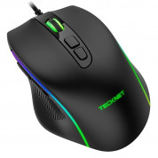 TeckNet EGM01826BA02 RGB Wired Programmable Gaming Mouse - програмируема геймърска мишка с LED подсветка (черен)