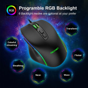 TeckNet EGM01826BA02 RGB Wired Programmable Gaming Mouse (black) 2