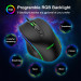 TeckNet EGM01826BA02 RGB Wired Programmable Gaming Mouse - програмируема геймърска мишка с LED подсветка (черен) 3