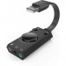 TechRise AA50311 USB Stereo Sound Adapter - активен аудио адаптер USB към 3.5 мм. жак за слушалки и микрофон (черен) 1