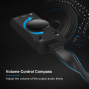 TechRise AA50311 USB Stereo Sound Adapter - активен аудио адаптер USB към 3.5 мм. жак за слушалки и микрофон (черен) 1