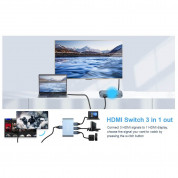 TeckNet EHU01006GA01 3-Port HDMI Auto Switch Box - три-портов HDMI превключвател 7
