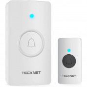 TeckNet HWD01990WA01 Battery Wireless DoorBell (white) - безжичен стилен звънец за входна врата (бял) 