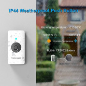 TeckNet HWD01990WA01 Battery Wireless DoorBell (white) - безжичен стилен звънец за входна врата (бял)  4