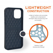 Urban Armor Gear Biodegradable Outback Case - удароустойчив рециклируем кейс за iPhone 12, iPhone 12 Pro (тъмносин) 5