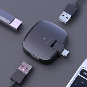 Hoco HB11 USB-C Hub - 3-портов USB-C хъб за компютри и мобилни устройства (черен) 7
