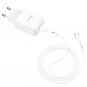 Hoco N2 Wall Charger and USB-C Cable (white) 2