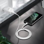 Hoco N2 Wall Charger and Lightning Cable - захранване за ел. мрежа 2.1A с USB изход и Lightning кабел (бял) 3