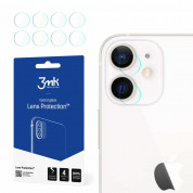 3MK Lens Protection Hybrid Glass Set - предпазни стъклени защитни покрития за камерата на iPhone 12 (4 комплекта)