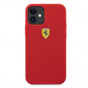 Ferrari On Track Silicone Case - силиконов (TPU) калъф за iPhone 12 mini (червен) 2