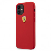 Ferrari On Track Silicone Case - силиконов (TPU) калъф за iPhone 12 mini (червен) 1