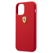 Ferrari On Track Silicone Case - силиконов (TPU) калъф за iPhone 12 mini (червен) 5