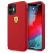 Ferrari On Track Silicone Case - силиконов (TPU) калъф за iPhone 12 mini (червен) 1