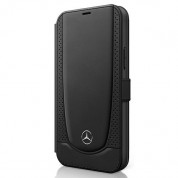 Mercedes-Benz Urban Line Booktype Leather Case for iPhone 12 Pro Max (black)