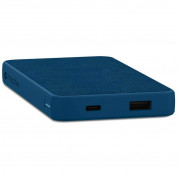 Mophie Powerstation Fabric 10000mAh Dual Port USB-C & USB-A Power Bank - външна батерия 10000mAh с USB-C и USB-A изходи за зареждане на мобилни устройства (син) 5