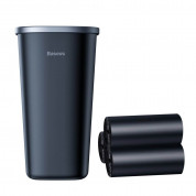 Baseus Vehicle-mounted Trash Can (CRLJT-A01) - алуминиев кош за отпадъци, подходящ за автомобил или офис с 90 броя резервни торбички (черен)