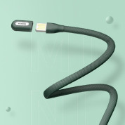 Baseus Bracelet USB-C Cable (CATFH-06B) - кабел за устройства с USB-C порт (22 см) (тъмнозелен)  6