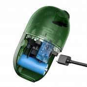 Baseus C2 Desktop Capsule Vacuum Cleaner (CRXCQC2-06) - малка прахосмукачка с вградена презареждаема батерия (зелен) 6