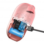 Baseus C2 Desktop Capsule Vacuum Cleaner (CRXCQC2-04) - малка прахосмукачка с вградена презареждаема батерия (розов) 7