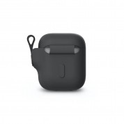 Moshi Pebbo Detachable Wrist Strap & LintGuard Protection Case for Apple Airpods & Apple Airpods 2 (shadow black) 4