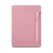 Moshi Apple Pencil Case - кожен калъф за Apple Pencil от веган кожа (розов) 2