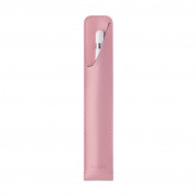 Moshi Apple Pencil Case - кожен калъф за Apple Pencil от веган кожа (розов)