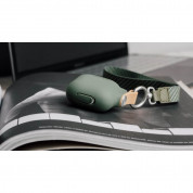 Moshi Pebbo Detachable Wrist Strap Case - силиконов кейс с каишка за Apple Airpods и Apple Airpods 2 (зелен) 6