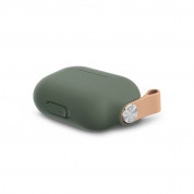 Moshi Pebbo Detachable Wrist Strap Case - силиконов кейс с каишка за Apple Airpods Pro (зелен) 2